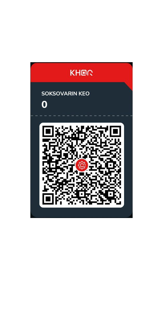 00020101021129450016abaakhppxxx@abaa01090153964610208ABA Bank40600006abaP2P0112F4962D094FF7020901539646103090153964600404Dual5204000053031165802KH5914SOKSOVARIN KEO6010Phnom Penh63040999